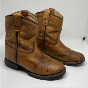 Cody James kid Cowboy Boots Brown Leather Sz 8